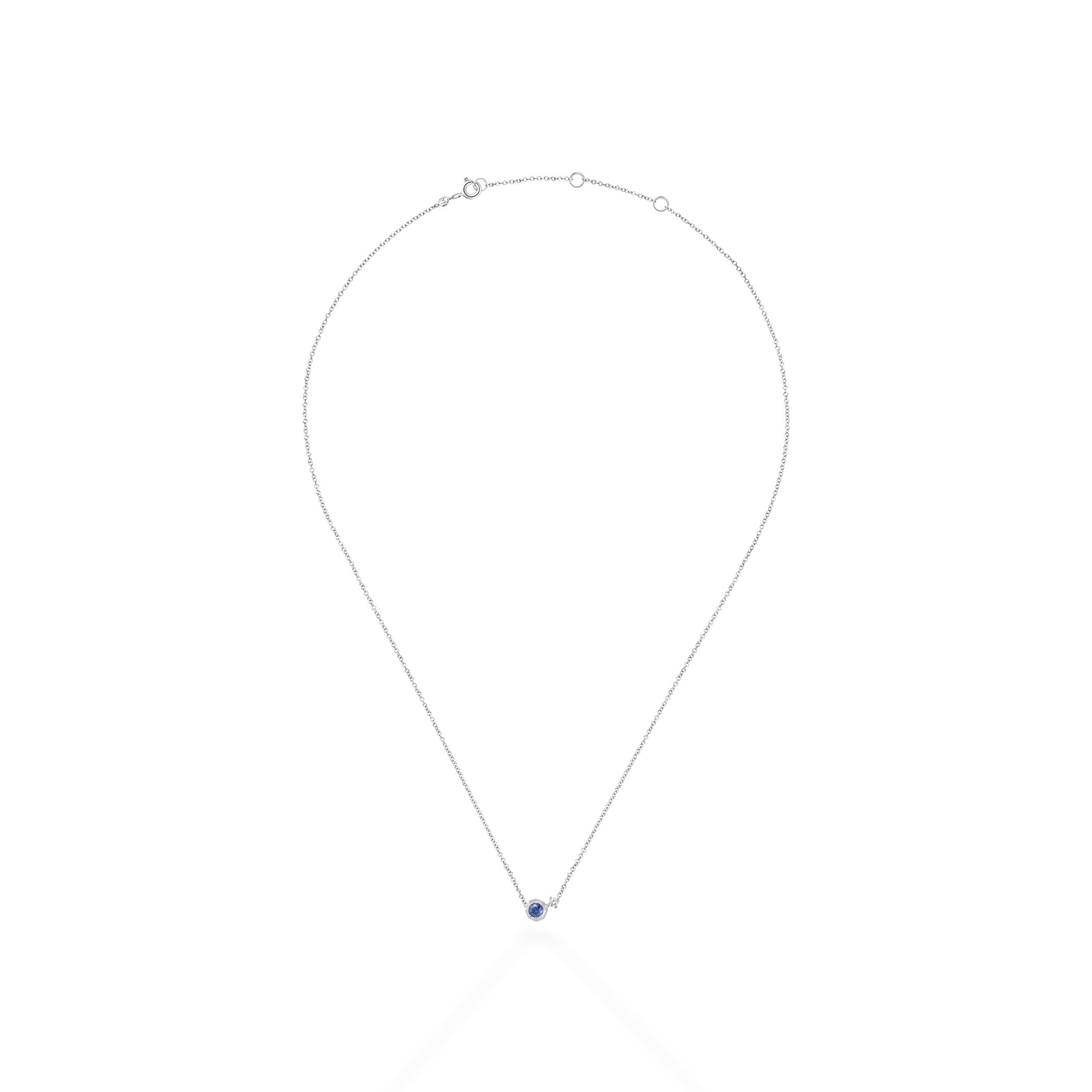 Mori blue sapphire necklace